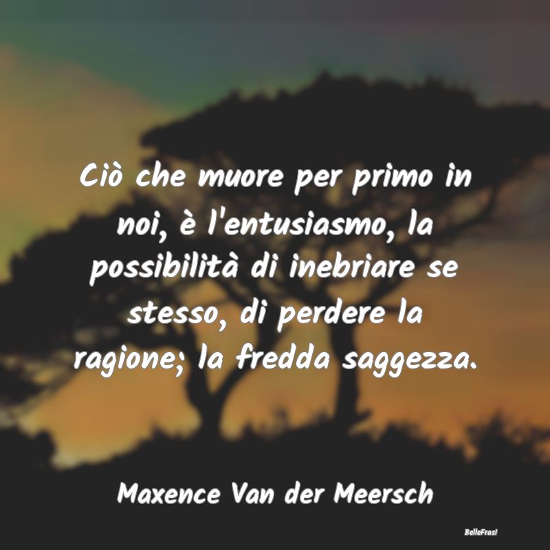 Frasi sull'Irrazionalità - Ciò che muore per primo in noi, è l'entusiasmo, ...