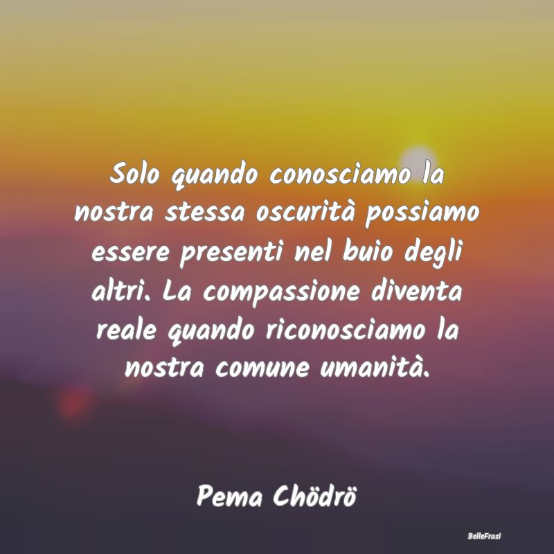 Frasi sull’oscurità - Solo quando conosciamo la nostra stessa oscurità ...