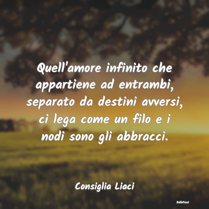 Frasi sugli Abbracci - Quell'amore infinito che appartiene ad entrambi, s...