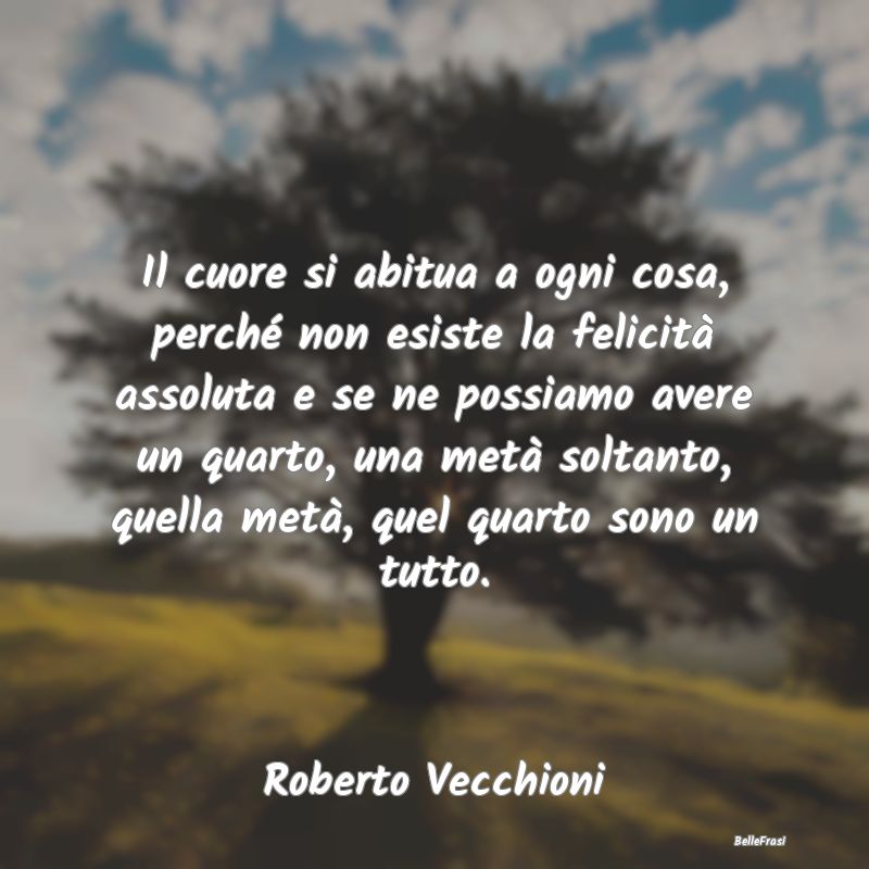 Frasi sul Cuore - Il cuore si abitua a ogni cosa, perché non esiste...