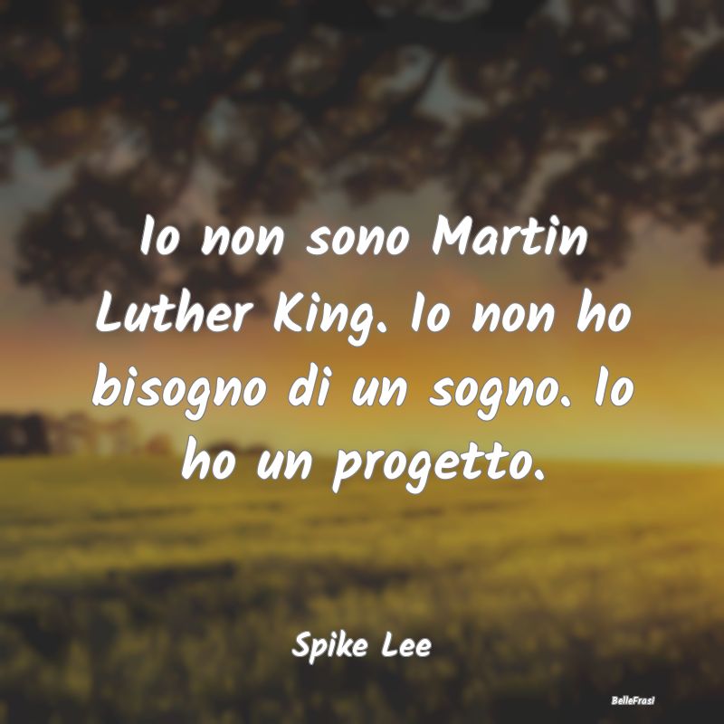 Frasi sul Progettare - Io non sono Martin Luther King. Io non ho bisogno ...