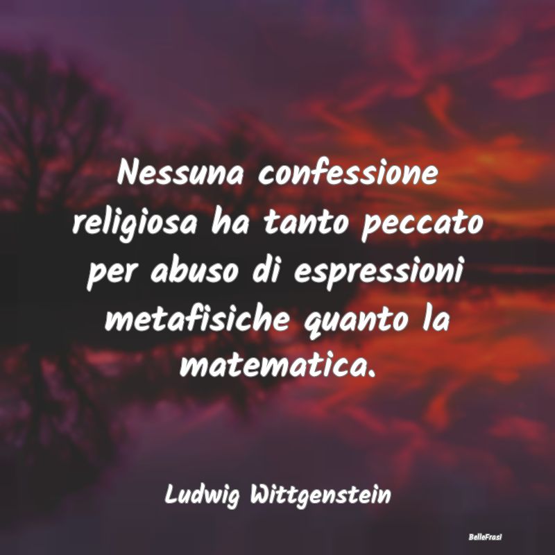 Nessuna confessione religiosa ha tanto peccato per...
