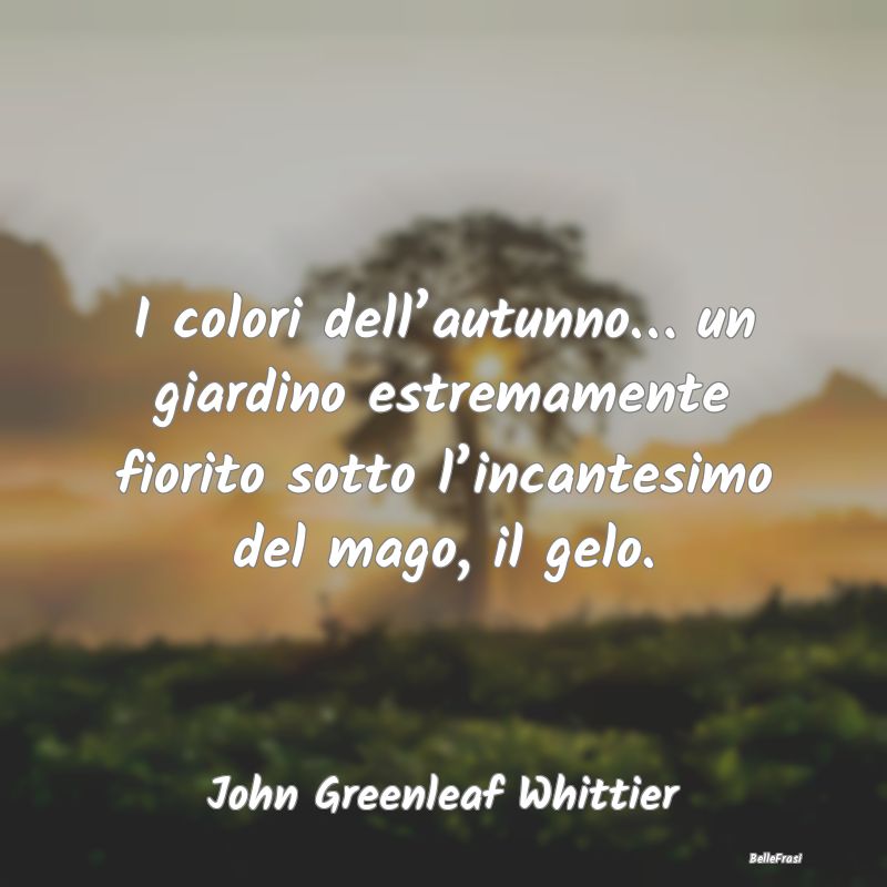 I colori dell’autunno… un giardino estremament...