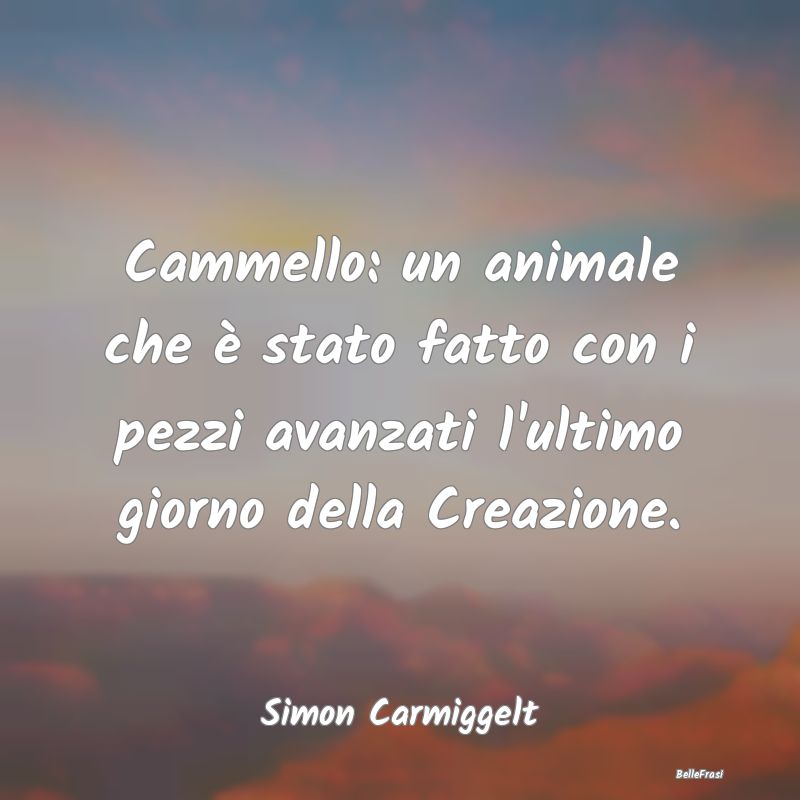Cammello: un animale che è stato fatto con i pezz...