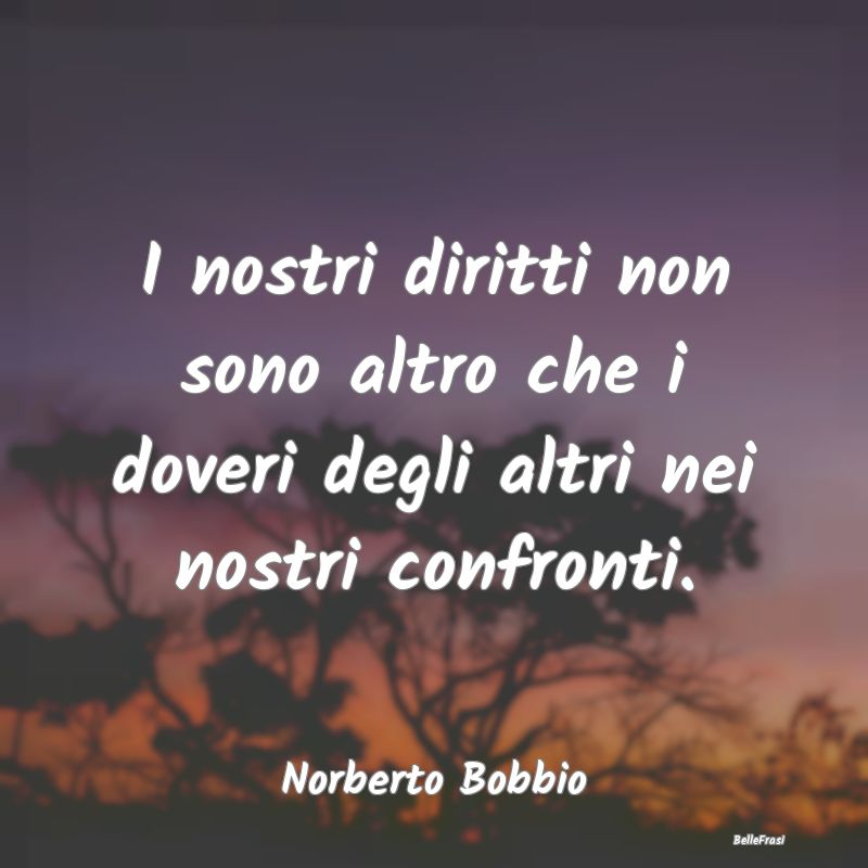 Frasi sui Diritti Umani - I nostri diritti non sono altro che i doveri degli...