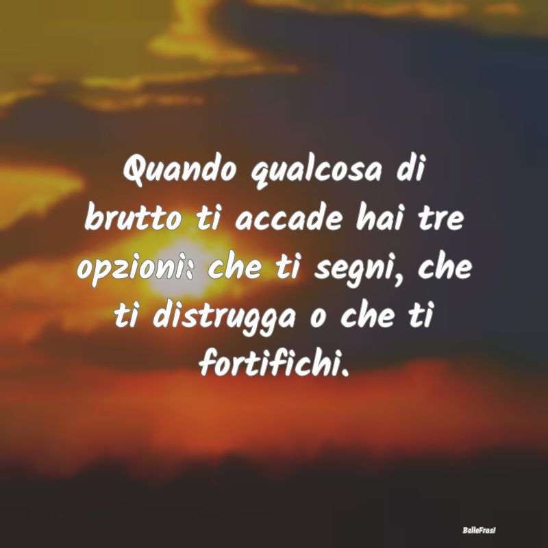 Frasi sulla Pace - Quando qualcosa di brutto ti accade hai tre opzion...