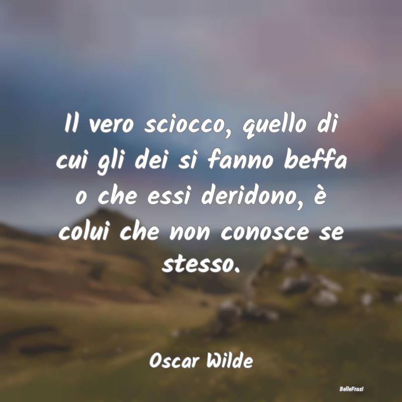 Frasi sulla Stupidità - Il vero sciocco, quello di cui gli dei si fanno be...