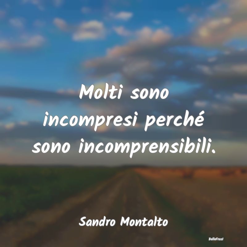 Frasi sull’empatia - Molti sono incompresi perché sono incomprensibili...