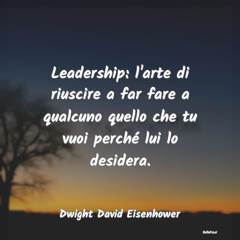 Leadership: l'arte di riuscire a far fare a qualcu...
