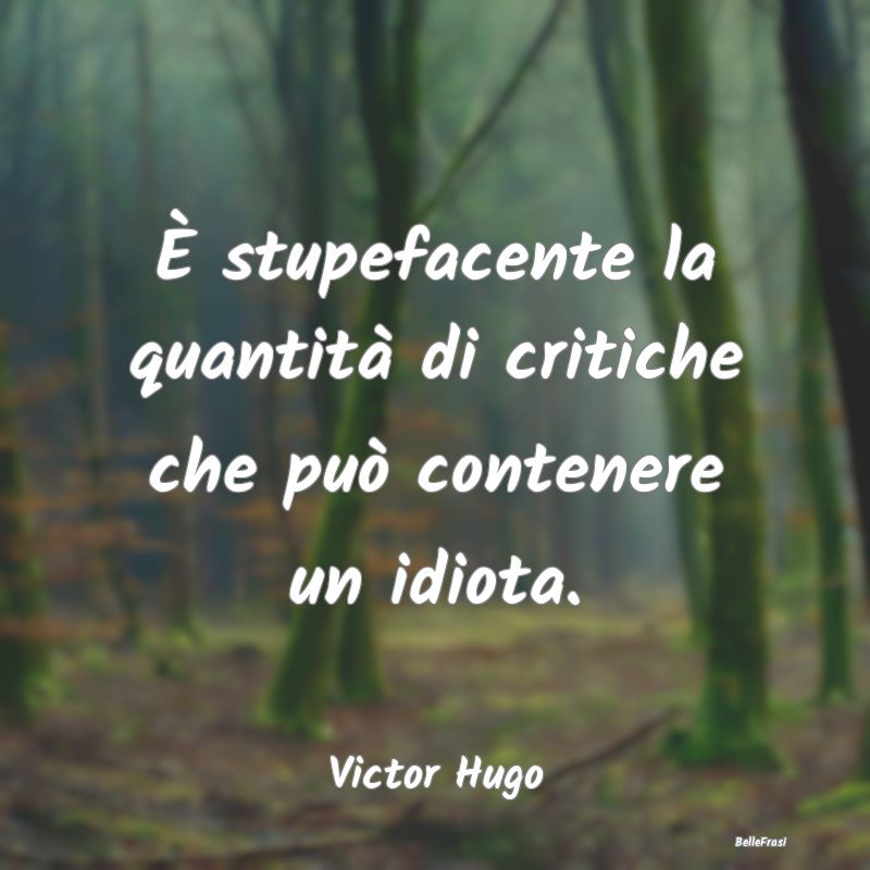 Frasi Fighe - È stupefacente la quantità di critiche che può ...