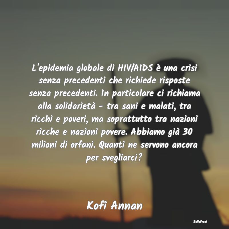 Proverbi sulla Salute - L'epidemia globale di HIV/AIDS è una crisi senza ...