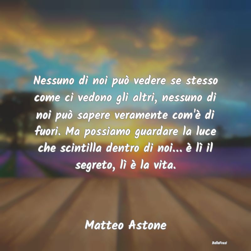 Frasi Apparenza - Nessuno di noi può vedere se stesso come ci vedon...