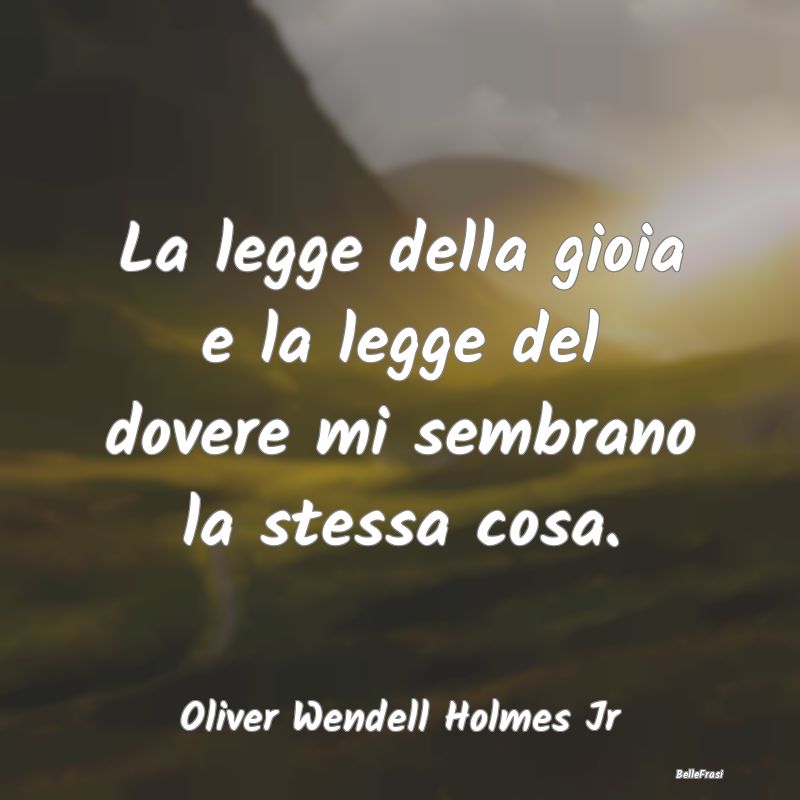 Frasi sui doveri - La legge della gioia e la legge del dovere mi semb...