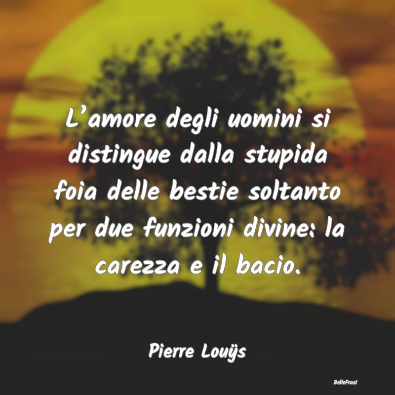 Frasi sulle Carezze - L’amore degli uomini si distingue dalla stupida ...