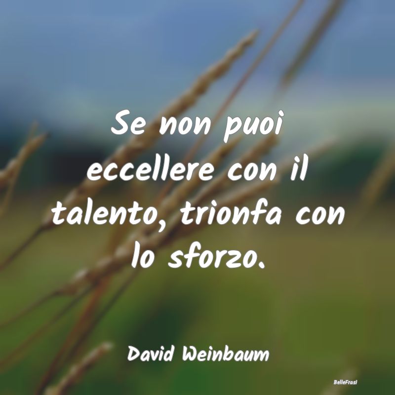 Frasi sulla Perseveranza - Se non puoi eccellere con il talento, trionfa con ...