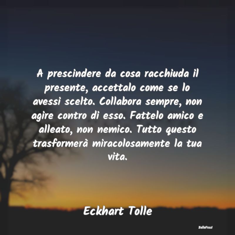 Frasi sull'Adattamento - A prescindere da cosa racchiuda il presente, accet...