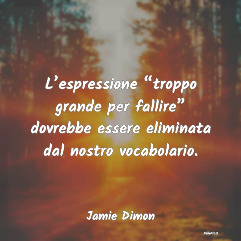 Frasi Stimolanti - L’espressione “troppo grande per fallire” do...