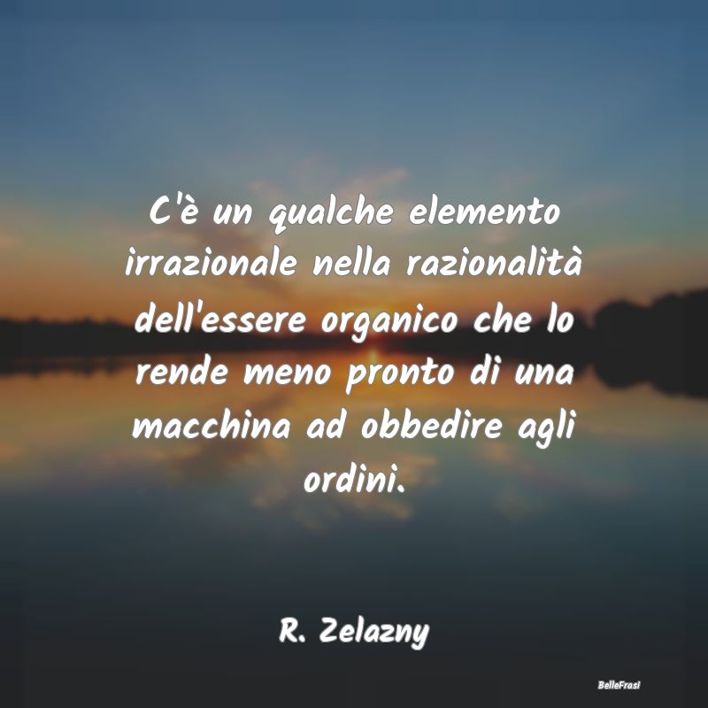 C'è un qualche elemento irrazionale nella raziona... C'è un qualche elemento irrazionale nella raziona...