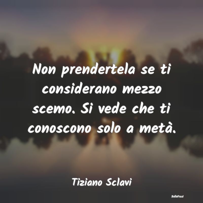 Frasi sulla Stupidità - Non prendertela se ti considerano mezzo scemo. Si ...