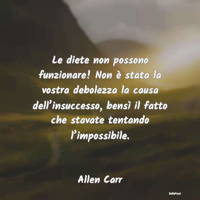 Frasi sugli Insuccessi - Le diete non possono funzionare! Non è stata la v...