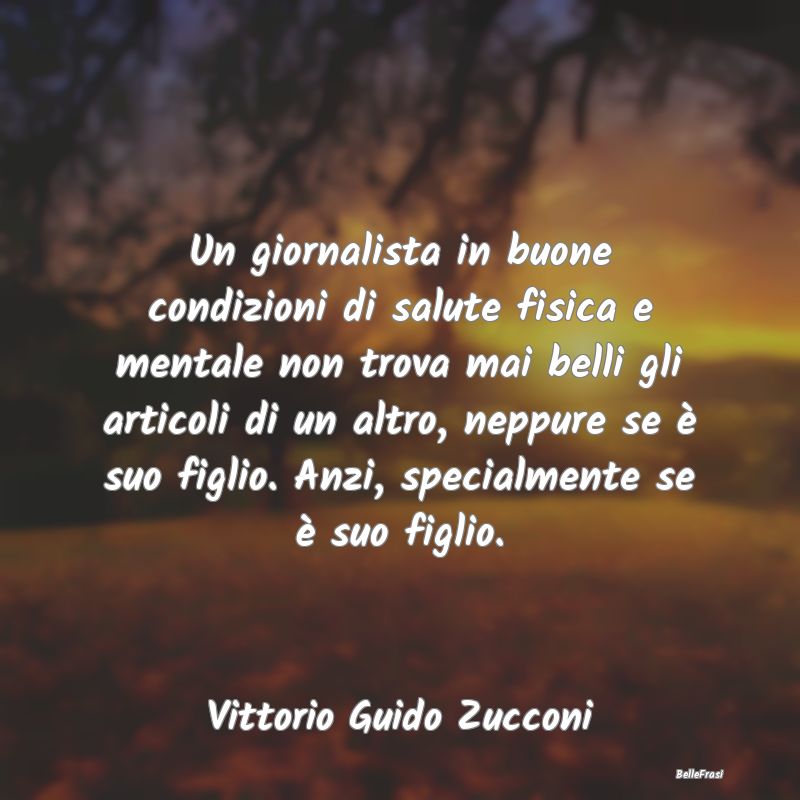 Frasi Critica - Un giornalista in buone condizioni di salute fisic...