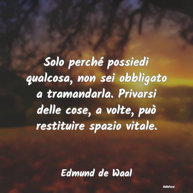 Frasi sul Possesso - Solo perché possiedi qualcosa, non sei obbligato ...